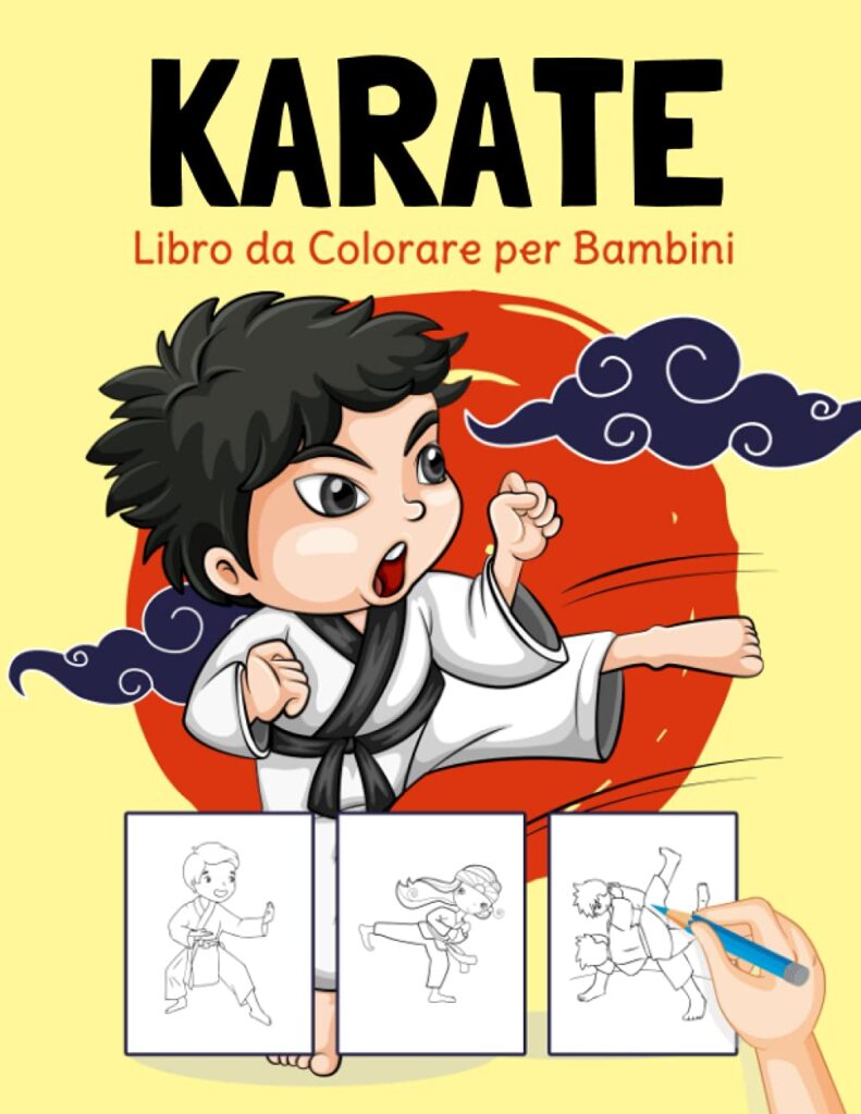 i migliori libri sul karate da colorare per Bambini